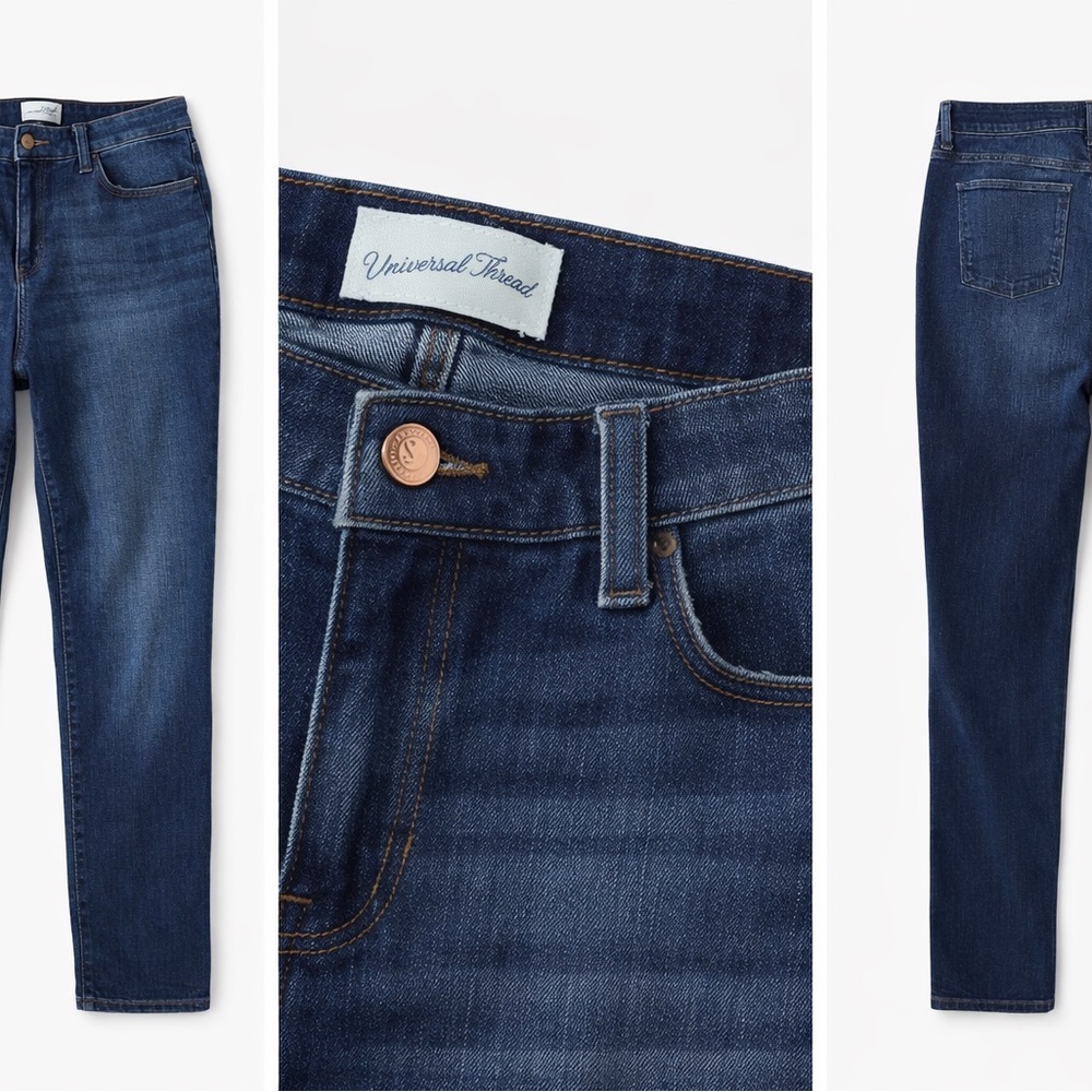 Universal Thread High-Rise Straight Jeans 👖 | Dark Wash | Size 14R
